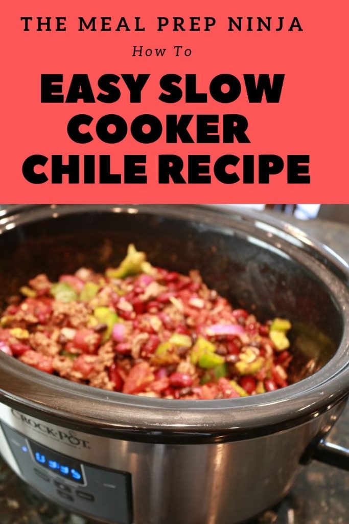 Meal Prep Healthy Slow Cooker Chili