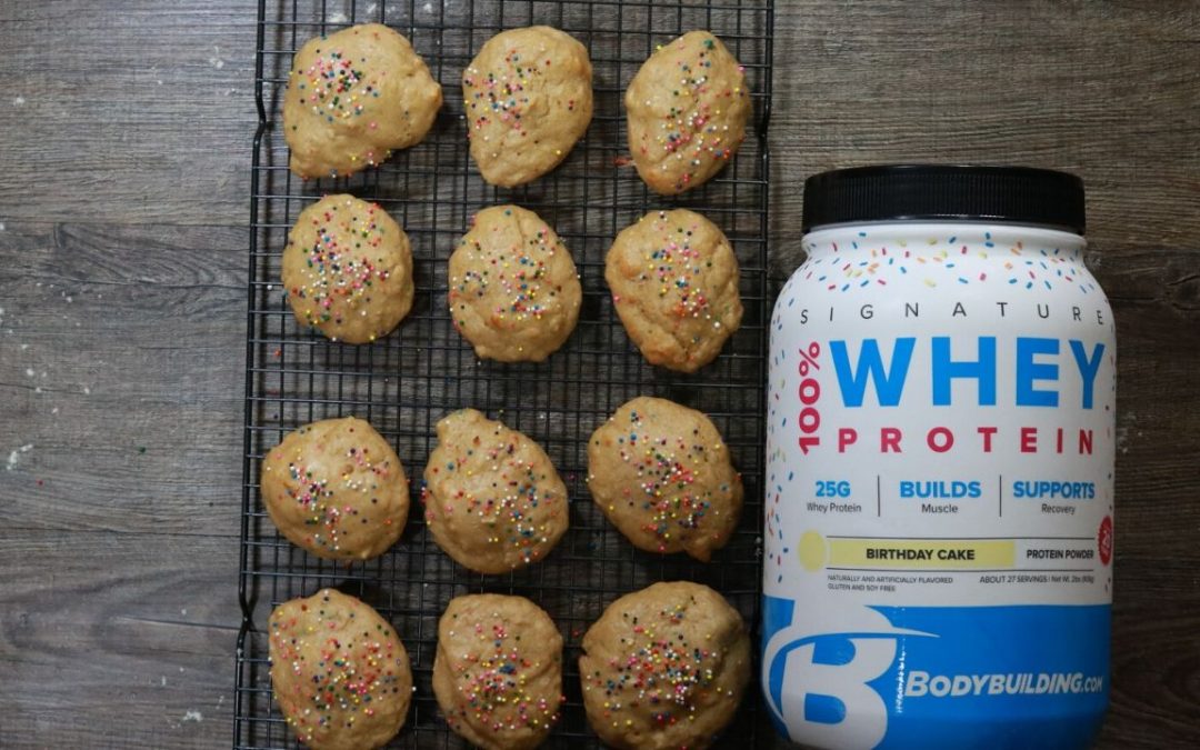 Birthday Cake Protein Cookies Meal Prep