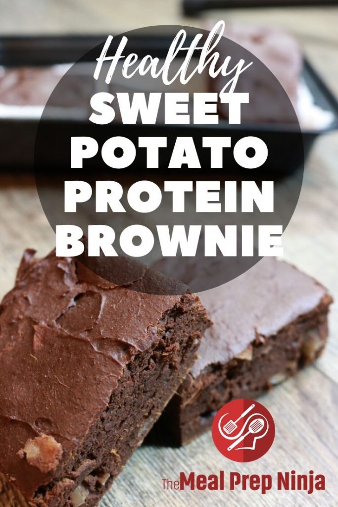 Healthy sweet potato protein brownies