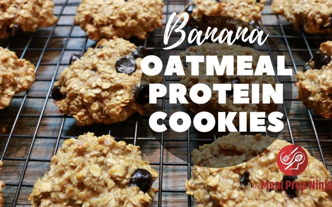 banana oatmeal protein cookies