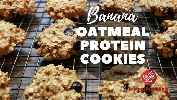 banana oatmeal protein cookies