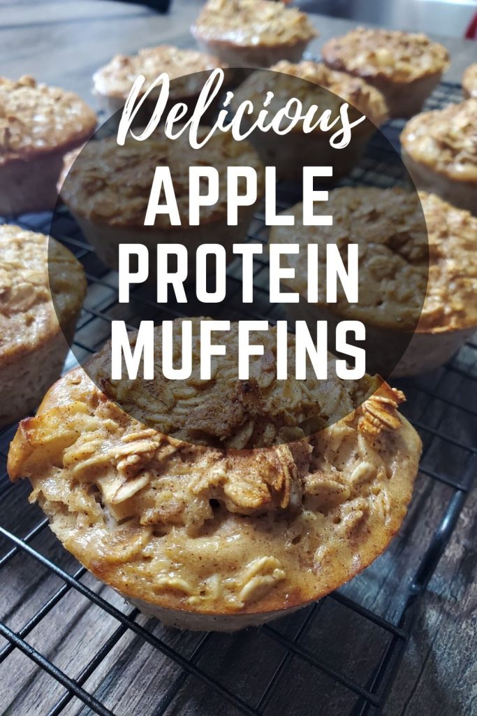 Apple oatmeal protein muffins