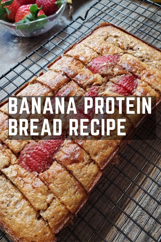 strawberry banana protein bread