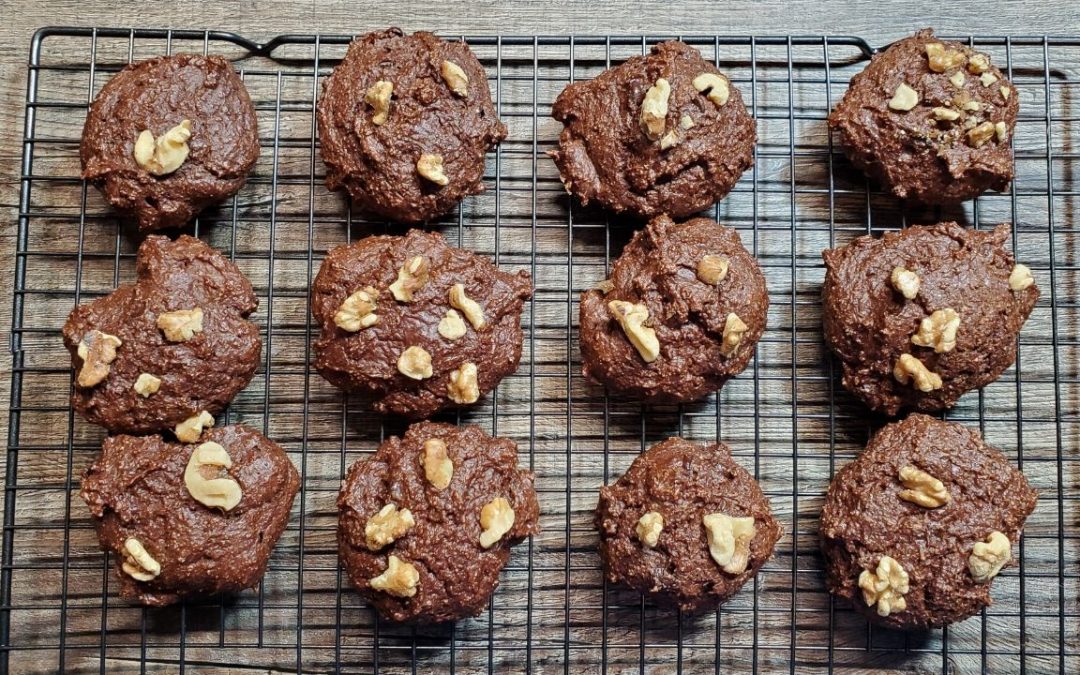 Protein Chocolate Chip Cookies with Walnuts
