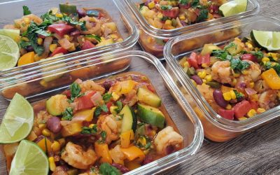 Low Calorie Shrimp Recipe Meal Prep Bowl