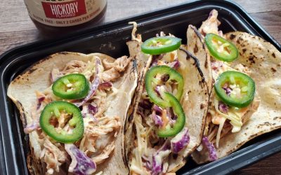 Pressure Cooker Shredded Chicken Coleslaw Tacos