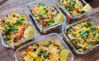 Healthy Burrito Bowl Meal Prep Ground Chicken Recipe