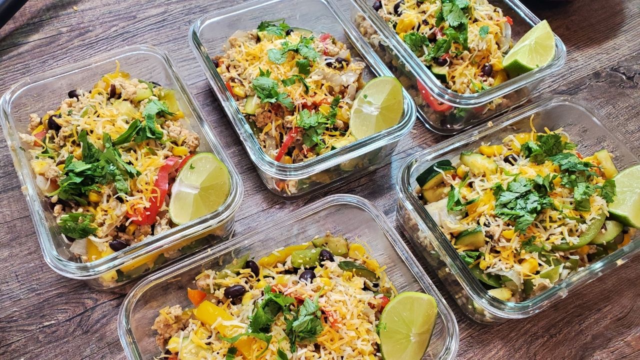 Ground Chicken Taco Bowls - THE MEAL PREP MANUAL