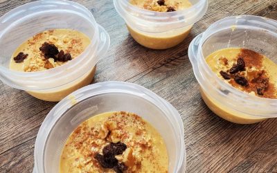 High Protein Overnight Oats Pumpkin Flavor