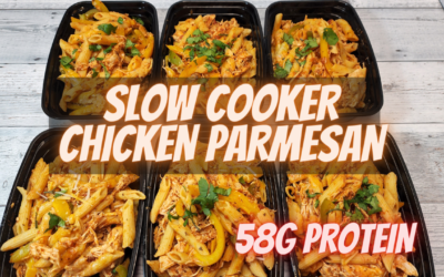 Healthy Slow Cooker Chicken Parmesan Meal Prep