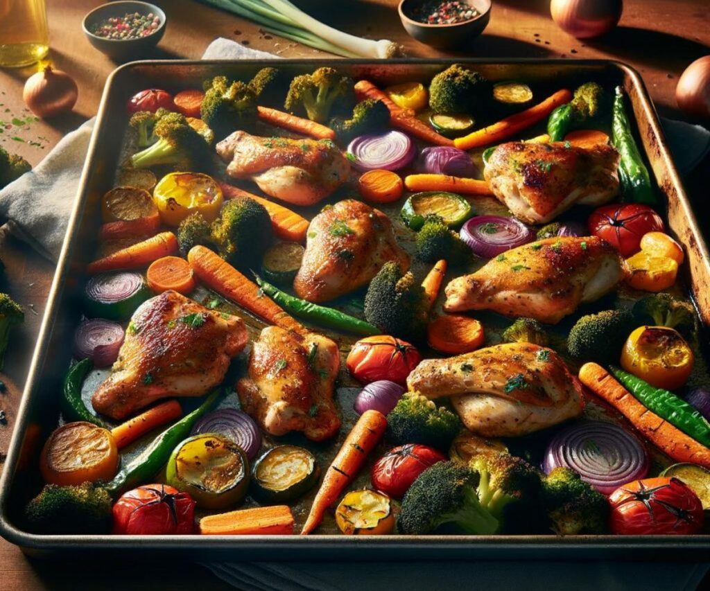 Sheet Pan Chicken and Vegetables: